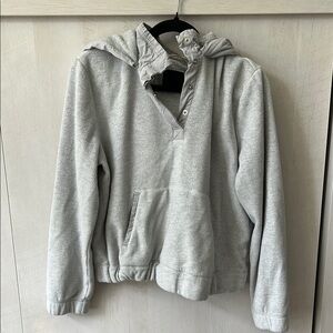Abercrombie & Fitch Gray Silver Sweatshirt Hoodie